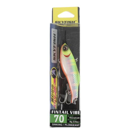 Ратлин SKYFISH "FINTAIL VIBE" 70 мм, 18 гр, Sinking, цвет: 3#